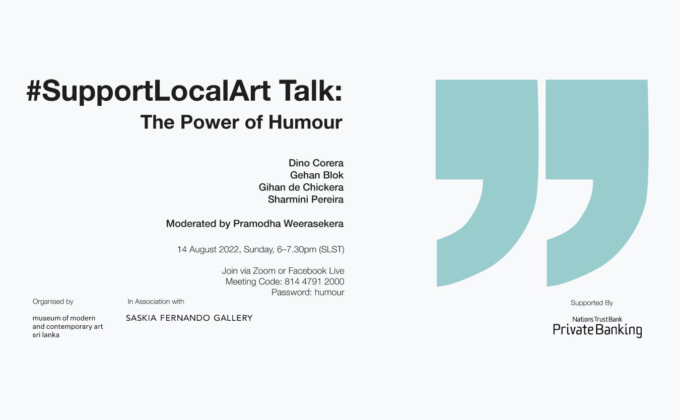 #SupportLocalArt Talk The Power of Humour