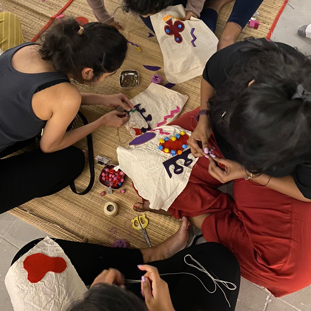 Workshop Sewing and Embroidery with Hema Shironi and Shahdia Jamaldeen